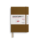 Leuchtturm 1917-Leuchtturm1917 Orta Boy (A5) 12 Aylık Ajanda Ve Not Defteri (çizgili) 2026 Yumuşak Kapak, İngilizce, Spicy Brown372683-Özel Defterler-1-fleurdirect.live