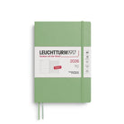 Leuchtturm 1917-Leuchtturm1917 Orta Boy (A5) 12 Aylık Ajanda Ve Not Defteri (çizgili) 2026 Yumuşak Kapak, İngilizce,Sage372677-Özel Defterler-1-fleurdirect.live