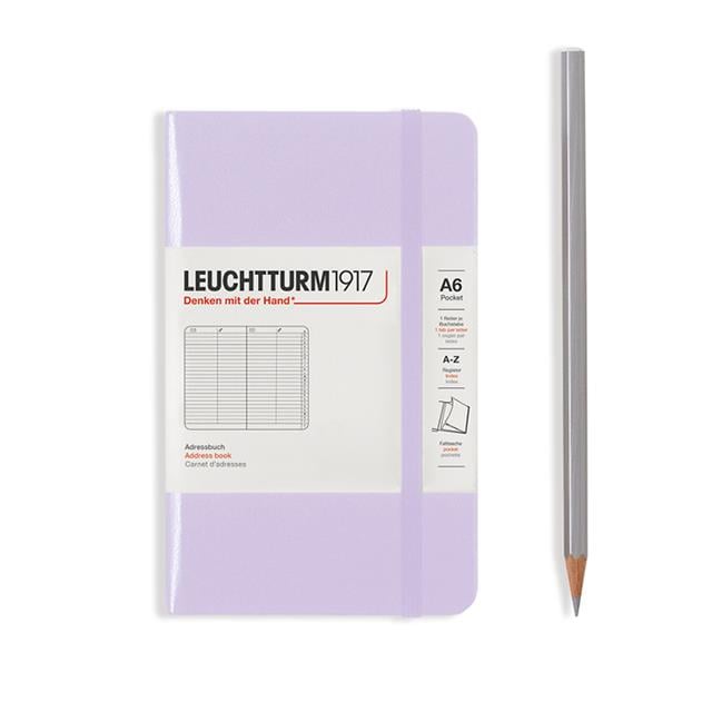 Leuchtturm 1917-Leuchtturm1917 Sert Kapak 100 Gr. Kağıt A6 Adres Defteri Lilac 370361-Özel Defterler-1-fleurdirect.live