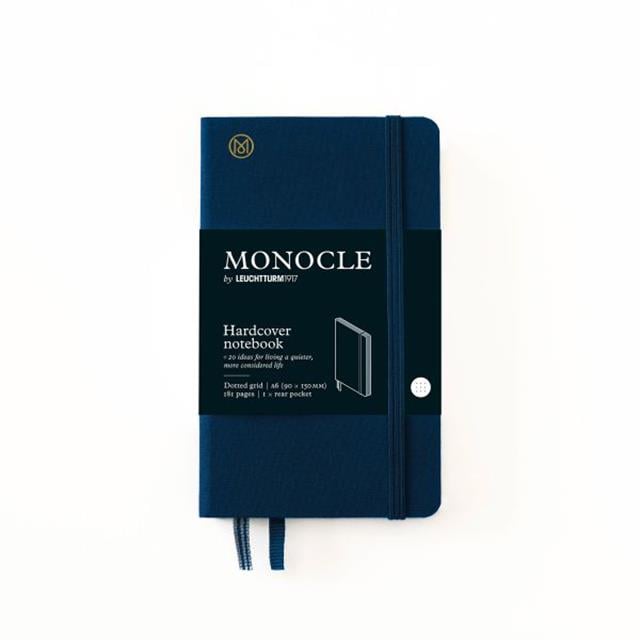 Leuchtturm 1917-Leuchtturm1917 X Monocle Limited Edition Defter A6, Sert Kapak, 192 Noktalı Sayfa Navy 363364-Noktalı-1-fleurdirect.live