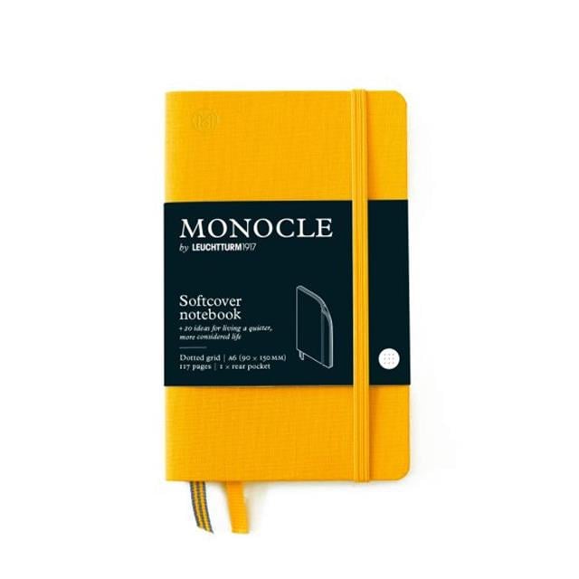 Leuchtturm 1917-Leuchtturm1917 X Monocle Limited Edition Defter A6, Yumuşak Kapak, 128 Noktalı Sayfa Yellow 363368-Noktalı-1-fleurdirect.live