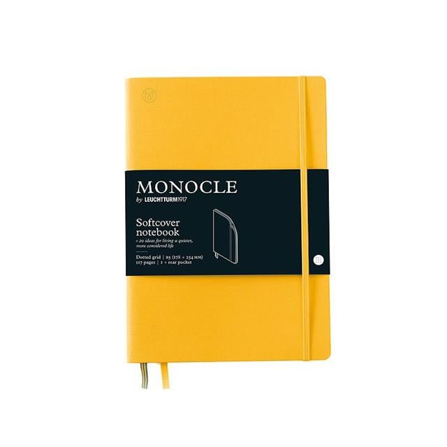 Leuchtturm 1917-Leuchtturm1917 X Monocle Limited Edition Defter B5, Yumuşak Kapak, 192 Noktalı Sayfa Yellow 363356-Noktalı-1-fleurdirect.live