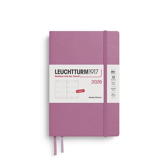 Leuchtturm 1917-Leuchtturm1917 çanta Boy (B6+) 12 Aylık Haftalık Ajanda 2026 Sert Kapak, İngilizce, Dusty Rose372715-Özel Defterler-1-fleurdirect.live