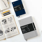 Leuchtturm1917 X Monocle Limited Edition Defter B6, Yumuşak Kapak, 128 Noktalı Sayfa Navy 363361