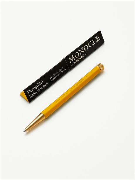 Leuchtturm 1917-Leuchtturm 1917 X Monocle Drehgriffel Tükenmez Kalem Sarı 363382-Tükenmez Kalem-2-fleurdirect.live