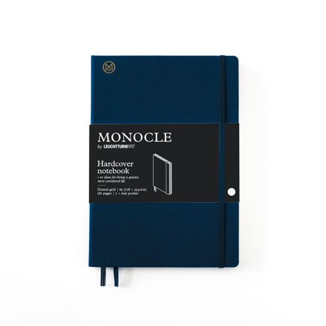 Leuchtturm 1917-Leuchtturm1917 X Monocle Limited Edition Defter B5, Sert Kapak, 192 Noktalı Sayfa Navy 363352-Noktalı-1-fleurdirect.live