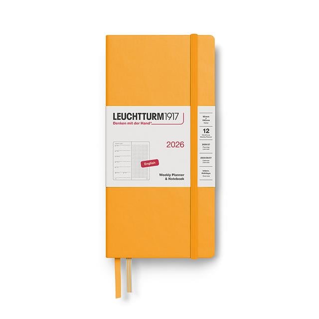 Leuchtturm 1917-Weekly Planner & Ajanda Defter Noktalı Wallet (B6+ X A6) 2026, Rising Sun, English 372880-Noktalı-1-fleurdirect.live