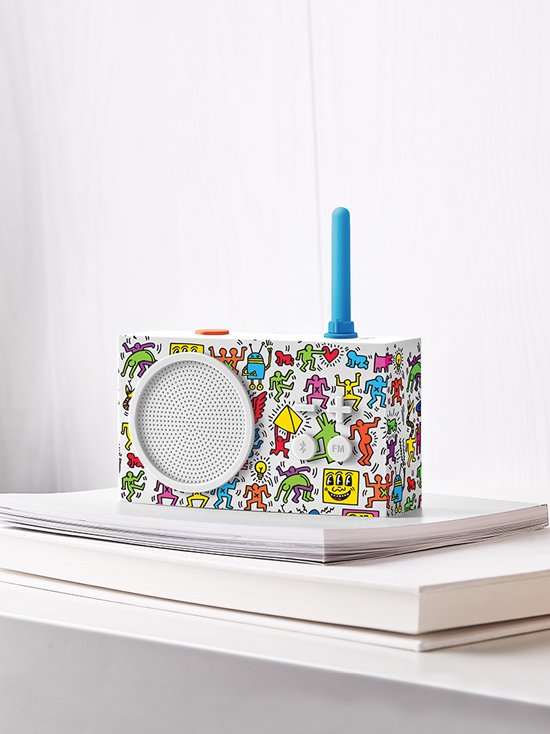 Lexon-Tykho 3 Bluetooth Hoparlör Ve Radyo X Keith Haring Happy-Taşınabilir Hoparlör-2-fleurdirect.live