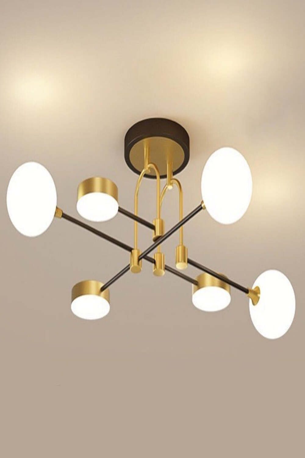 Buzlu Camlı Led Avize(6 Lı) - 1