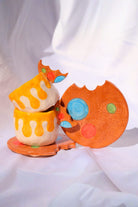 Lily & Loly Ceramics-Cookie 2'li Seramik Türk Kahvesi Fincan Seti - Kurabiye Kulplu El Yapımı Fincanlar-Bardak-2-fleurdirect.live
