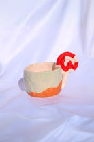 Lily & Loly Ceramics-Lolipop Kulplu Kumsal Efektli, El Yapımı Tasarım Kupa 200 Ml-Bardak-1-fleurdirect.live