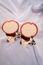 Lily & Loly Ceramics-Siyah Beyaz Renkli Kedi Desenli Kedili Türk Kahvesi Seti - El Yapımı Seramik Fincan Seti (2 Li)-Bardak-8-fleurdirect.live