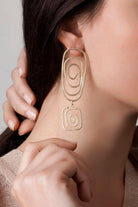Linya Jewellery-Altı Kare Spiral Küpe-Küpe-2-fleurdirect.live