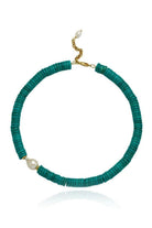 Linya Jewellery-Alya Turkuaz Büyük İncili Kolye-Kolye-1-fleurdirect.live