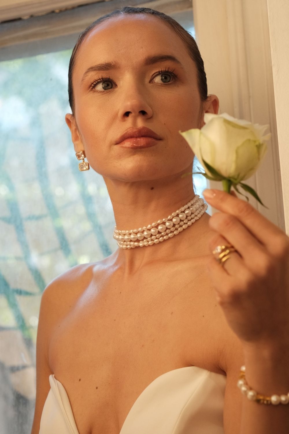 Amour çOklu İNci Choker - 6