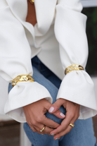 Linya Jewellery-Aruna Kalın Kelepçe Bileklik Gold-Bileklik-4-fleurdirect.live