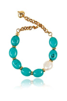 Linya Jewellery-Assora Turkuaz Taşlı Bileklik-Bileklik-1-fleurdirect.live