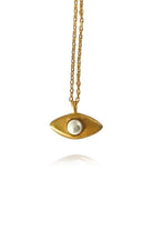 Linya Jewellery-Aura Minimal İncili Göz Kolye-Kolye-1-fleurdirect.live