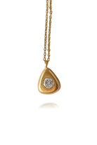 Linya Jewellery-Aura Minimal Taşlı Damla Kolye-Kolye-1-fleurdirect.live