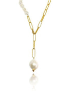 Linya Jewellery-Bety Zincirli İnci Kolye-Kolye-1-fleurdirect.live