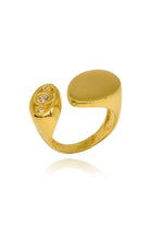 Linya Jewellery-Bombay Taşlı Yüzük Gold-Yüzük-1-fleurdirect.live