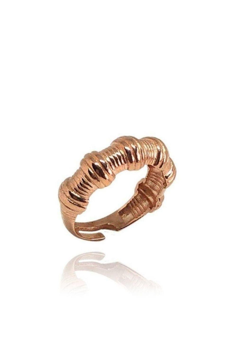 Linya Jewellery-Bomy Tel Yüzük Rose Gold-Yüzük-1-fleurdirect.live