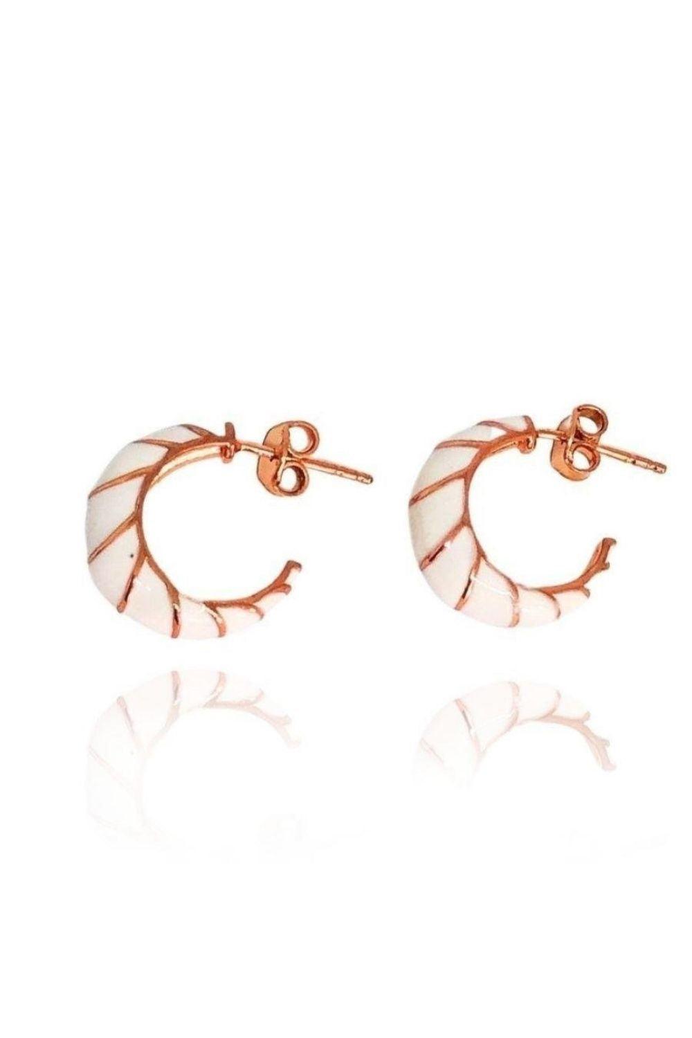 Linya Jewellery-Bonita Beyaz Mineli Küpe-Küpe-1-fleurdirect.live