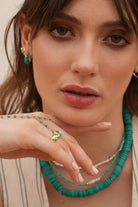 Linya Jewellery-Bono Turkuaz Büyük Kolye-Kolye-5-fleurdirect.live