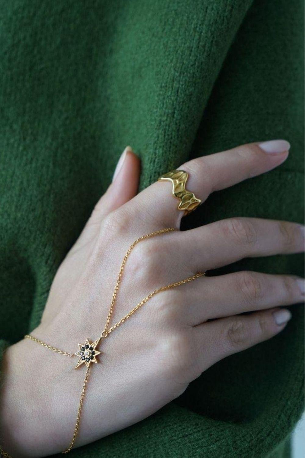 Linya Jewellery-Burl Desenli Yüzük-Yüzük-4-fleurdirect.live