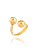 Linya Jewellery-Çift Topçuklu Yüzük Gold-Yüzük-1-fleurdirect.live
