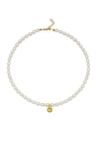 Linya Jewellery-Cosmic Büyük İncili Burç Kolye Sarı-Kolye-1-fleurdirect.live