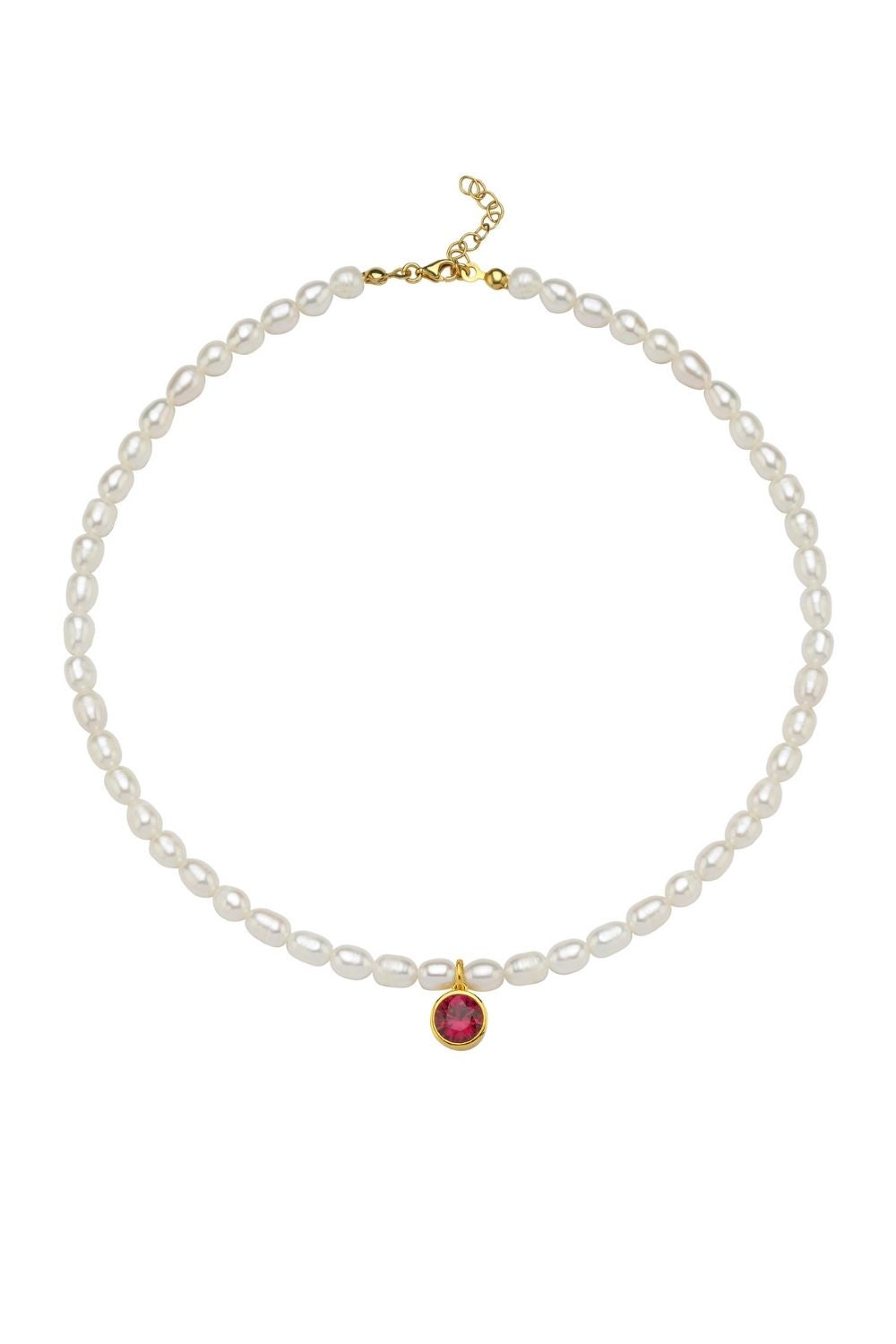 Linya Jewellery-Cosmic Büyük İncili Burç Kolye Turuncu-Kolye-1-fleurdirect.live