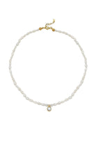 Linya Jewellery-Cosmic Küçük İncili Burç Kolye Beyaz-Kolye-1-fleurdirect.live