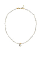 Linya Jewellery-Cosmic Küçük İncili Burç Kolye Lila-Kolye-1-fleurdirect.live