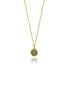 Linya Jewellery-Cosmic Zincirli Burç Kolye Açık Yeşil-Kolye-1-fleurdirect.live