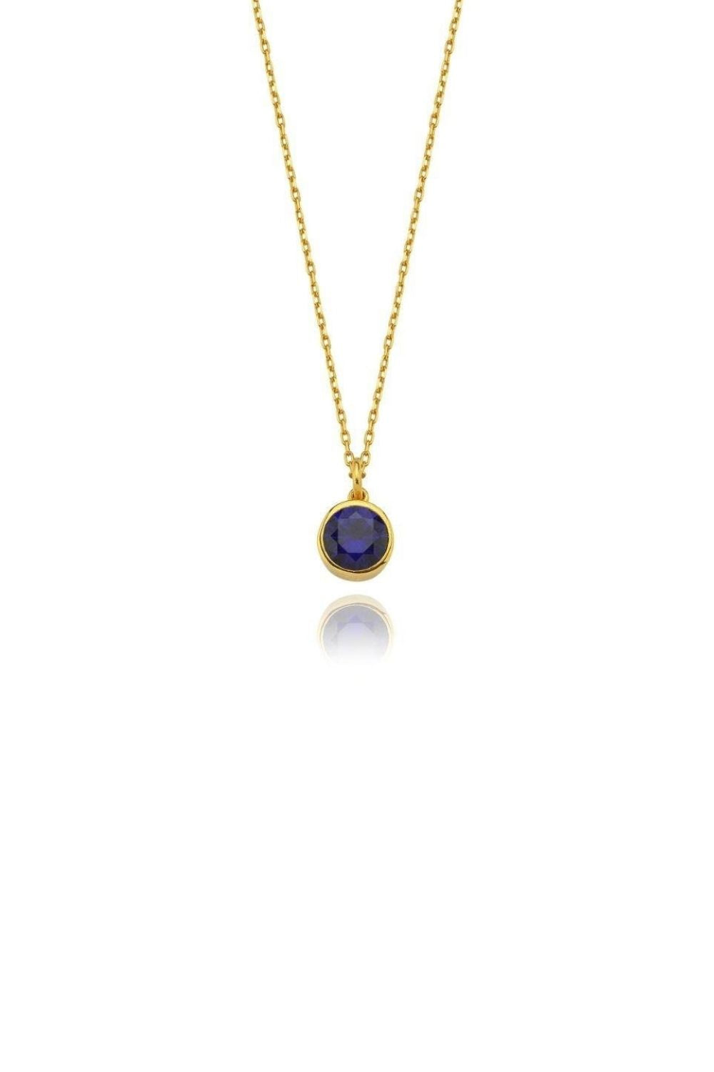 Linya Jewellery-Cosmic Zincirli Burç Kolye Lacivert-Kolye-1-fleurdirect.live