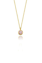 Linya Jewellery-Cosmic Zincirli Burç Kolye Pembe-Kolye-1-fleurdirect.live