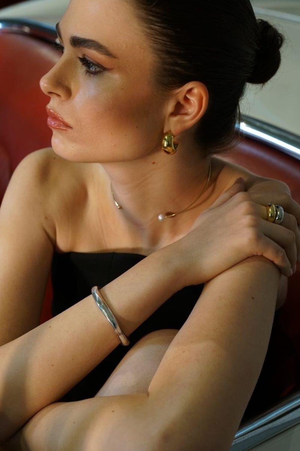 Linya Jewellery-Delya İnci Choker-Kolye-1-fleurdirect.live