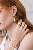 Linya Jewellery-Depi Büyük Barok İnci Küpe-Küpe-1-fleurdirect.live