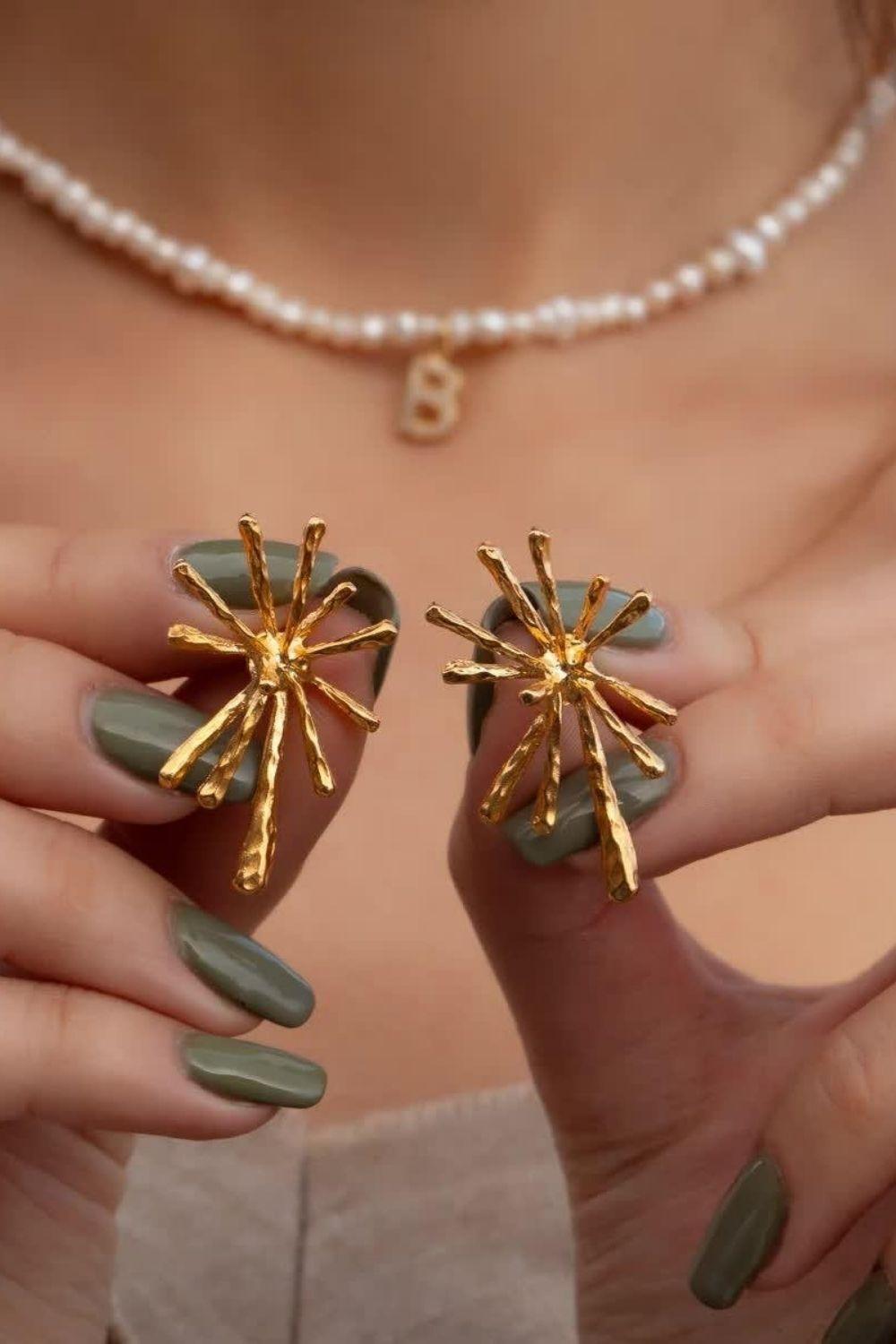 Linya Jewellery-Dera Büyük Küpe-Küpe-4-fleurdirect.live