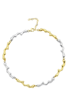 Linya Jewellery-Dery Çift Renk Damla Kolye Choker-Kolye-1-fleurdirect.live