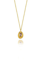 Linya Jewellery-Ella Pembe Taşlı Oval Kolye-Kolye-1-fleurdirect.live