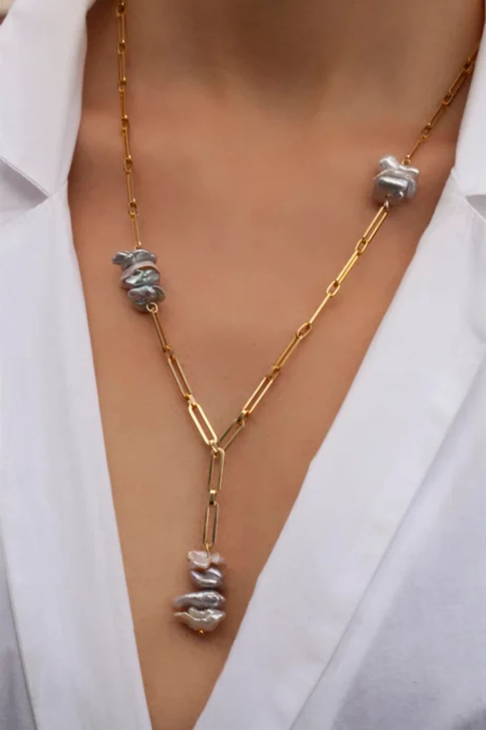 Linya Jewellery-Grez Uzun Zincir Kolye-Kolye-5-fleurdirect.live