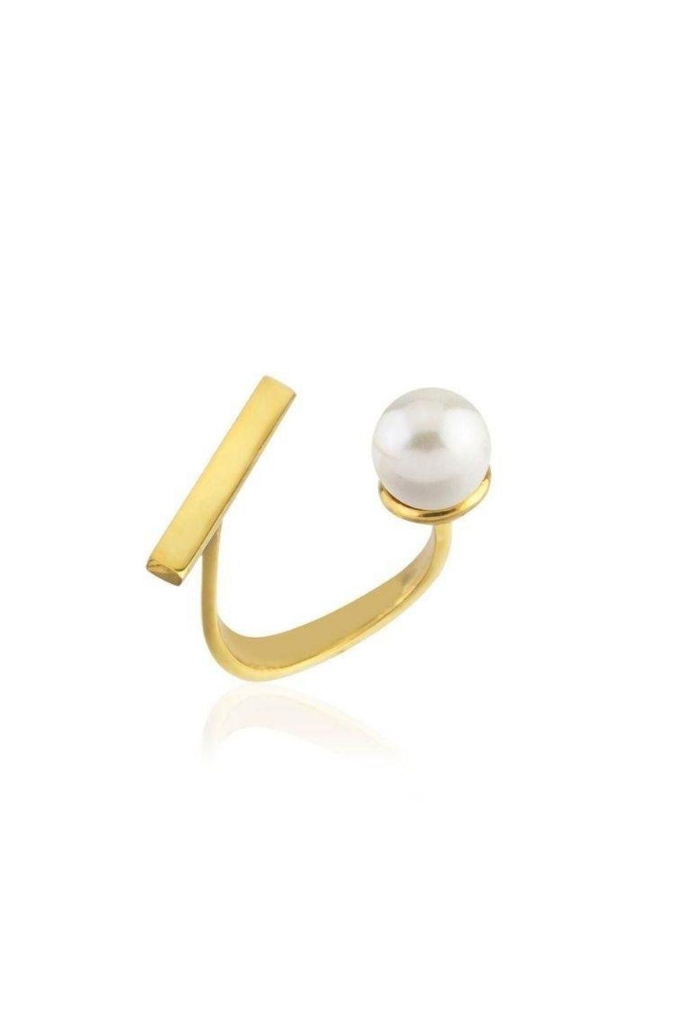 Linya Jewellery-İncili Şerit Yüzük-Yüzük-1-fleurdirect.live