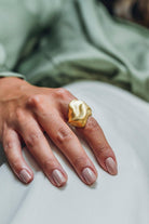 Linya Jewellery-Jayla Yüzük Mat Gold-Yüzük-2-fleurdirect.live
