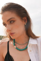 Linya Jewellery-Lana Turkuaz Küçük Toplu Kolye-Kolye-3-fleurdirect.live