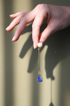 Linya Jewellery-Lapis Doğal İnci Küpe-Küpe-1-fleurdirect.live