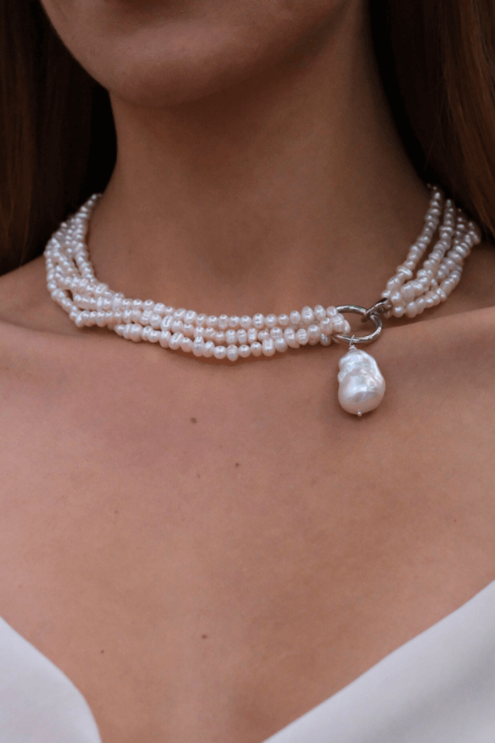 Linya Jewellery-Lara Çoklu Kum İnci Kolye-Kolye-4-fleurdirect.live