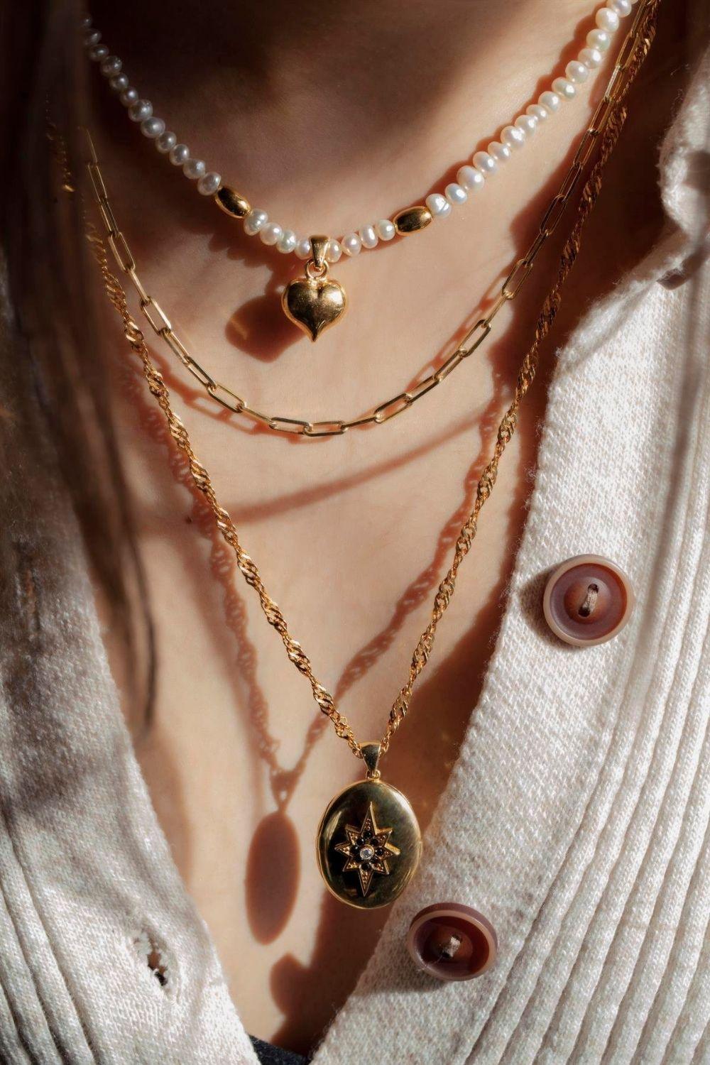 Linya Jewellery-Letsy Kalp İnci Kolye-Kolye-2-fleurdirect.live