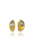 Linya Jewellery-Lina Mavi Damla Taşlı Küpe-Küpe-1-fleurdirect.live